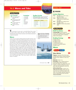 16.2 Waves and Tides