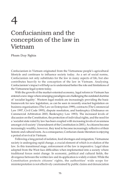 Confucianism and the conception of law in - ANU Press