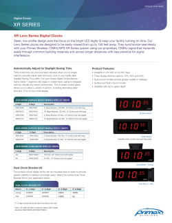 Digital Clocks XR SERIES