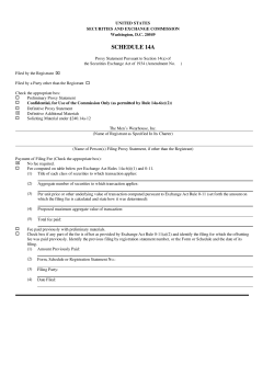 schedule 14a - Tailored Brands