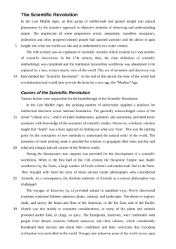 The Scientific Revolution