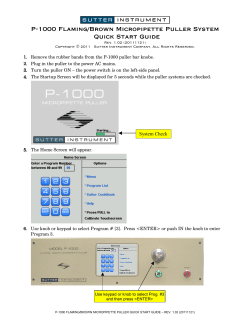 P-1000 Quick Start Guide