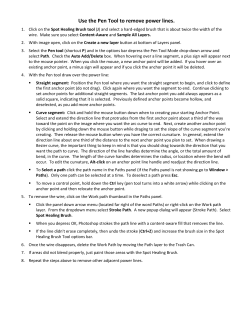 Use the Pen Tool to remove power lines.