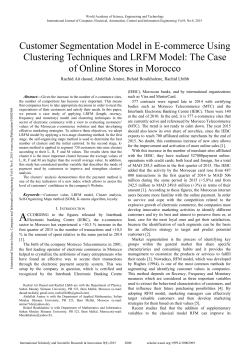 Customer Segmentation Model in E