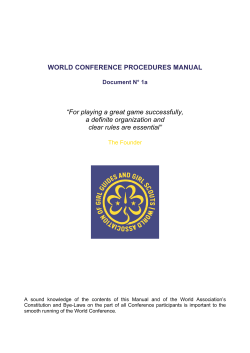 the draft Rules of Procedure - Version 1a