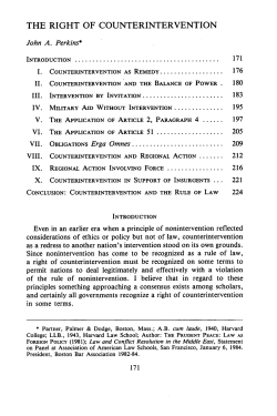 The Right of Counterintervention