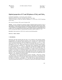 Optical properties of 1T and 2H phases of TaS2 and TaSe2
