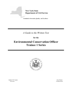 A multiple-choice format written test covering the following four