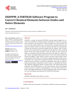 OXDPPM: A FORTRAN Software Program to Convert Chemical