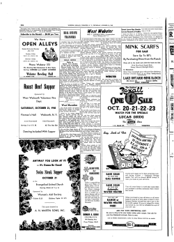 West Webster - NYS Historic Newspapers