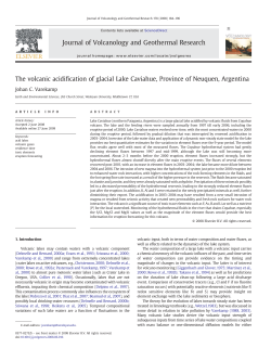 The volcanic acidification of glacial Lake Caviahue, Province of