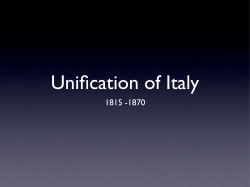 Unification of Italy