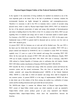 Physical Input-Output-Tables of the Federal Statistical Office