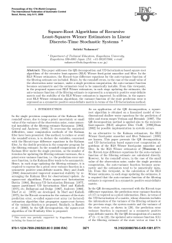 Square-Root Algorithms of Recursive Least