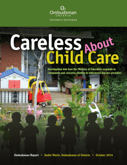 Careless About Child Care