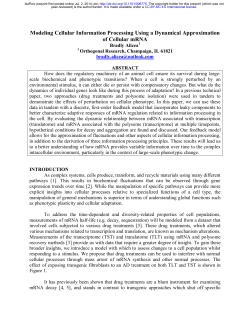 Modeling Cellular Information Processing Using a