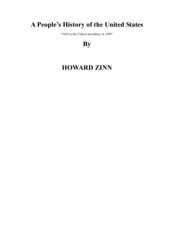 A People`s History of the United States