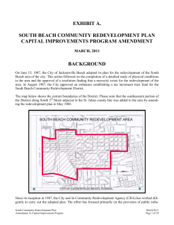 exhibit a. south beach community redevelopment plan capital
