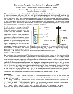 Cation and Anion Transport in Lithium Gel
