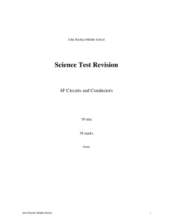 Science Test Revision
