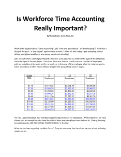 Is Workforce Time Accounting Really Important?