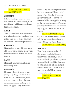 ACT I: Scene 2 A Street