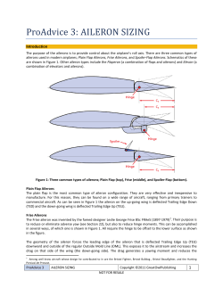 ProAdvice 3: AILERON SIZING