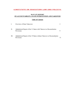 50-STATE REPORT ON ACCOUNTABILITY, STATE