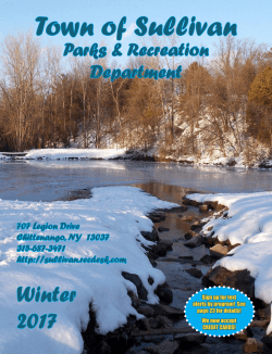 Winter 2017 Flyer - Sullivan Parks and Recreation