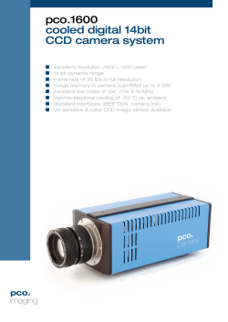 pco.1600 cooled digital 14bit CCD camera system
