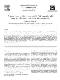 Characterization of sulfur poisoning of Ni&ndash;YSZ