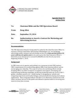 Authorization to Award a Contract for Marketing and