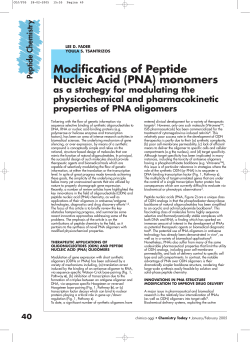 Modifications of Peptide Nucleic Acid (PNA) monomers