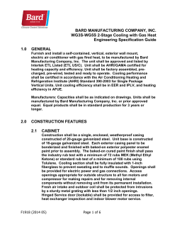 BARD MANUFACTURING COMPANY, INC. WG3S-WG5S 2