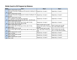 Stride Couch to 5K Program by Distance