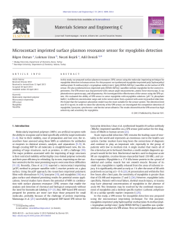 Microcontact imprinted surface plasmon resonance sensor for