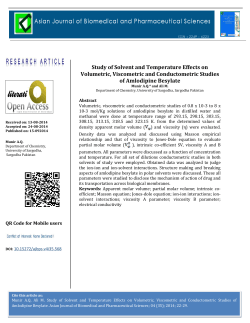Study of Solvent and Temperature Effects on