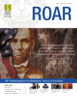 The Emancipation Proclamation: Voices to Freedom