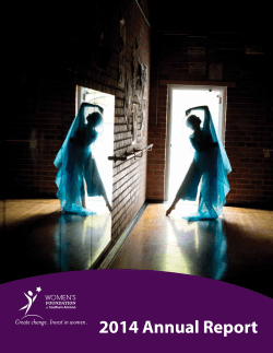 2014 Annual Report - Women`s Foundation of Southern Arizona