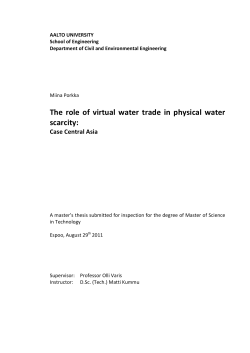 The role of virtual water trade in physical water scarcity: Case