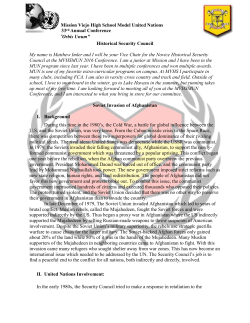 Mission Viejo High School Model United Nations 33rd