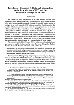 Introductory Comment: A Historical Introduction to