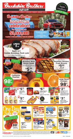 4/$10 88&cent; 2/$5 - Brookshire Brothers