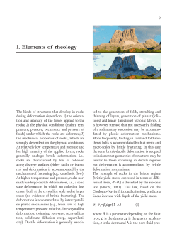 1. Elements of rheology