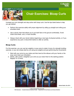 Chair Exercises: Bicep Curls - Live Eat Play