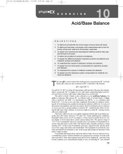 Acid/Base Balance 10