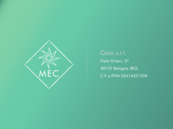 Gaia srl - Modular Eolic Centrifuge