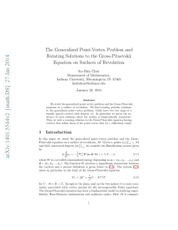 The Generalized Point-Vortex Problem and Rotating Solutions to the