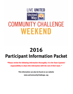 Email - United Way Community Challenge Weekend