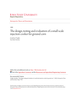 The design, testing and evaluation of a small scale injection cooker